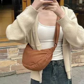 Сумка через плечо женская дизайнерская сумка нейлоновая сумка через плечо кошелек и сумка-тоут для матери и ребенка one size чёрный