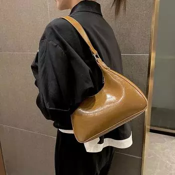 Сумка через плечо женская High Sense женская модная универсальная сумка через плечо с нишевым дизайном коричневый