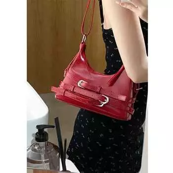 Сумка через плечо женская летняя модная маленькая квадратная сумка с текстурой маленькая сумка через плечо красный