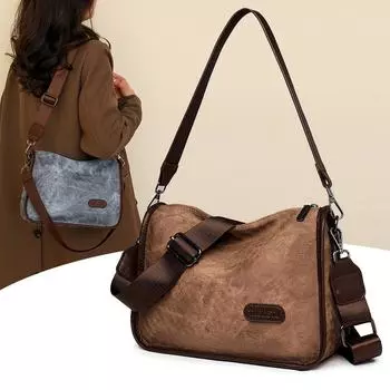 Сумка через плечо Женская маленькая квадратная сумка Женская сумка через плечо коричневый