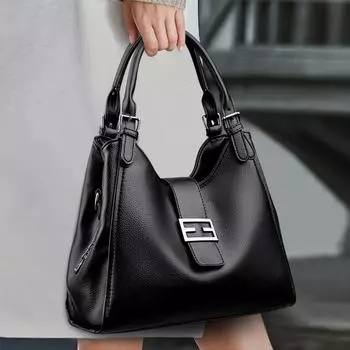 Сумка через плечо женская многослойная воздушная сумка через плечо женская сумка чёрный