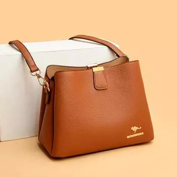 Сумка через плечо женская модная сумка через плечо женская сумка-ведро с несколькими отделениями чёрный