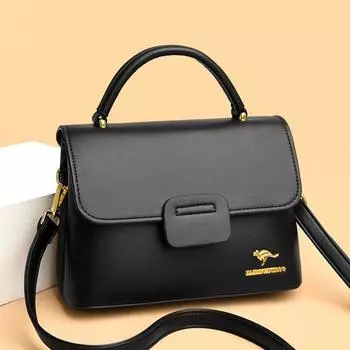 Сумка через плечо, женская модная женская сумка, женская сумка большой емкости чёрный