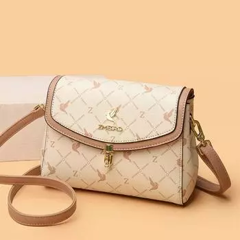 Сумка через плечо женская модная женская сумка через плечо женская напечатанная маленькая квадратная сумка