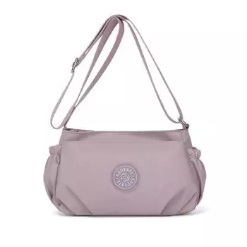 Сумка через плечо Женская нейлоновая маленькая сумка для мобильного телефона исходящая сумка через плечо светло-серый