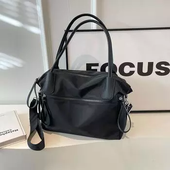 Сумка через плечо женская нейлоновая ткань однотонная ручная сумка большой вместимости сумка для коротких поездок сумка через плечо