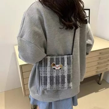 Сумка через плечо женская, нишевая, дизайн, красивая, женская, иностранный стиль, повседневная, легкая, простая сумка через подмышку коричневый