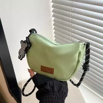 Сумка через плечо женская простая модная трендовая сумка-тоут большой вместимости женская летняя мода 2024 года новая простая сумка через плечо белый