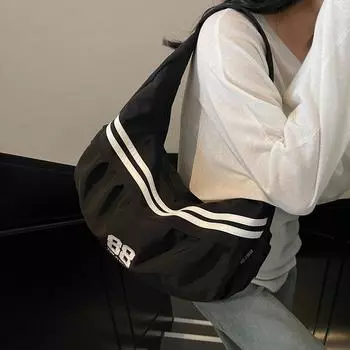 Сумка через плечо женская ретро сумка большой емкости дорожная портативная сумка Cloud чёрный