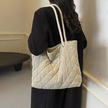 Сумка через плечо женская ромбовидная сумка большой емкости для студентов, сумка для подмышек зелёный