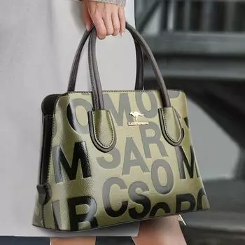 Сумка через плечо женская сумка через плечо женская модная тисненая женская сумка чёрный