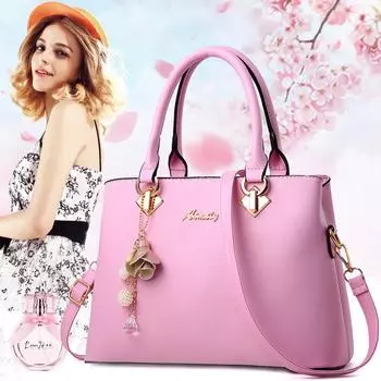 Сумка через плечо, женская сумка через плечо, сумка-мессенджер, женские сумки, простые модные сумки, модные сумки-мессенджеры розовый