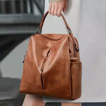 Сумка через плечо женская сумка на одно плечо многофункциональный женский рюкзак чёрный