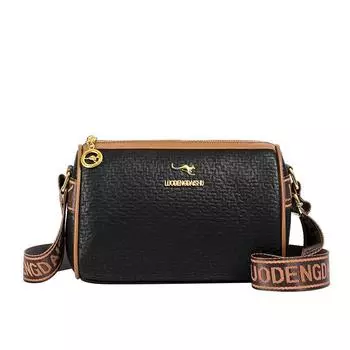 Сумка через плечо Женская сумка-подушка большой вместимости Сумка на плечо из искусственной кожи с несколькими отделениями чёрный