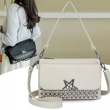 Сумка через плечо, женская сумка среднего возраста, мягкая кожа, большая вместимость, многослойная сумка через плечо, сумка для мобильного телефона чёрный