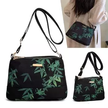 Сумка через плечо, женская сумка среднего возраста, сумка-мессенджер на одно плечо, модная многослойная холщовая сумка