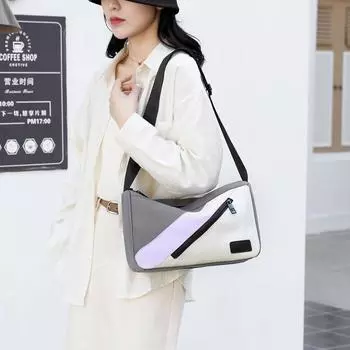 Сумка через плечо женская сумка тренд простая модная большая вместительная ручная сумка серый