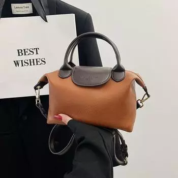 Сумка через плечо женская супер модная простая сумка через плечо с индивидуальным дизайном светло-коричневого