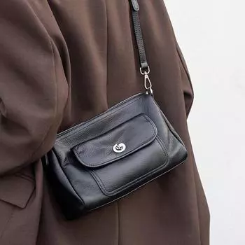 Сумка через плечо женская универсальная подмышечная женская сумка для пожилых людей с текстурой в стиле ретро хаки