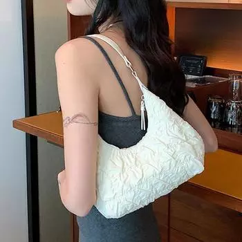 Сумка через подмышку Spicy Girl Sweet and Cool во французском стиле, женская, высокого класса, плиссированная, на плечо