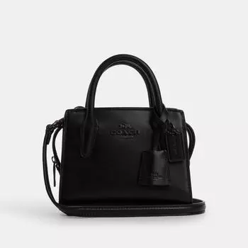 Сумка Coach Andrea Mini черная медно-черная