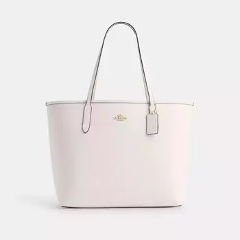 Сумка Coach City Tote с золотым мелом