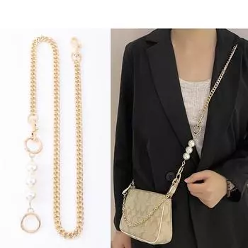 Сумка Coach Pearl Chain Mahjong с аксессуарами через плечо и одним плечевым ремнем