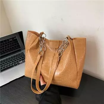 Сумка Commuter большой вместимости женская 2024 весна повседневная новая модная ретро мода простая сумка через плечо подмышку