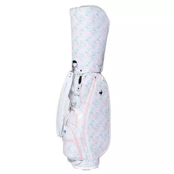 Сумка Coq Caddy, тип 6, совместимая с 46-дюймовыми гольф-клубами QQCVJJ00 WH00 [Le Sportif] 3,1 кг, 8,5, для женщин (белый)