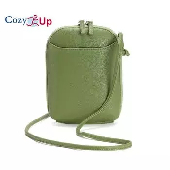 Сумка Cosy Up для мобильного телефона, сумка через плечо на одно плечо, мини-женская сумка, вертикальная молния, маленькая круглая сумка чёрный