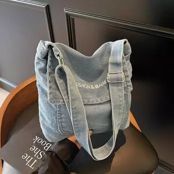 Сумка Cross Cowboy для мужчин и женщин, сумка-мессенджер для студентов-художников, простая маленькая квадратная сумка чёрный