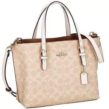 Сумка CV965 [Coach] женская бежевая/белая [Товар]