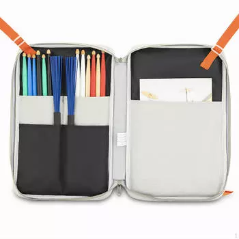 Сумка-держатель для барабанных палочек с дополнительным карманом, утолщенная водонепроницаемая сумка для барабанных палочек