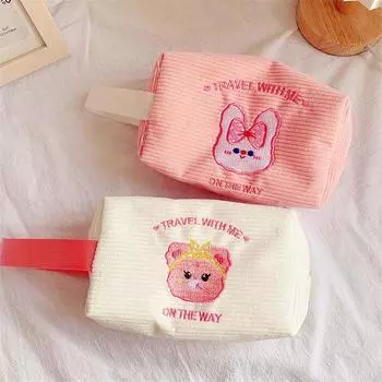 Сумка детская женская косметичка подарочный кошелек для монет пенал дорожная косметичка наручные косметички синий