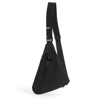 Сумка Диагональ Мужская сумка через плечо Модная повседневная сумка Мужская и женская сумка на грудь чёрный