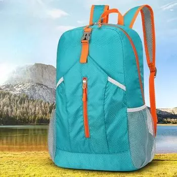 Сумка для активного отдыха, мужская и женская, сверхлегкая спортивная сумка, кожаная сумка, складная альпинистская сумка, водонепроницаемый дорожный портативный рюкзак 20-35L чёрный