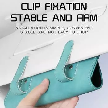 Сумка для автомобильных очков, отличная износостойкость, простота установки, автоматический держатель солнцезащитного козырька, зажим для солнцезащитных очков, автомобильные аксессуары чёрный