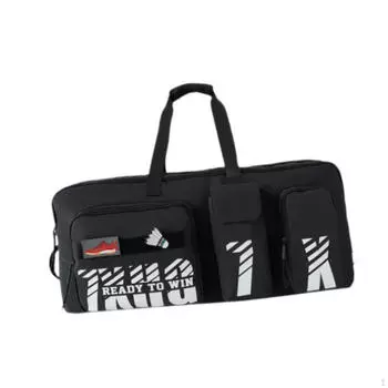 Сумка для бадминтона Duffle для женщин и мужчин Легкая практичная многофункциональная теннисная спортивная сумка чёрный