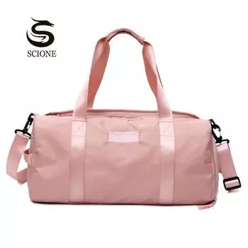 Сумка для багажа, мужская и женская дорожная сумка на плечо, ручная сумка, водонепроницаемая нейлоновая мужская и женская дорожная сумка розовый