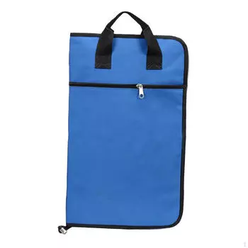 Сумка для барабанных палочек, держатель для барабанных палочек, портативный утолщенный легкий чехол для хранения молоточков, синий