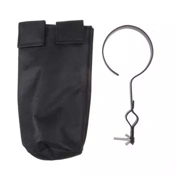 Сумка для барабанных палочек, сумка для барабанных палочек, черный цилиндрический держатель для барабанных палочек, ткань Оксфорд, аксессуары для ударных барабанов чёрный