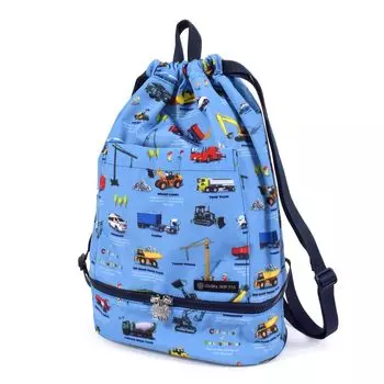 Сумка для бассейна Candy Water Fabric Encyclopedia of Cars Водоотталкивающая легкая устойчивая к пятнам предотвращение складок для мальчиков NR502200 [цветной стиль]