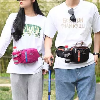 Сумка для бега, поясная сумка, уличный тренажерный зал, спорт, фитнес, сумка для бутылки с водой, поясная сумка для езды на велосипеде, сумка для телефона чёрный