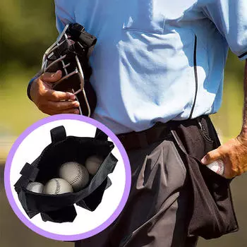 Сумка для бейсбольных мячей с карманами, переносное хранилище, большое пространство, женское судейское снаряжение