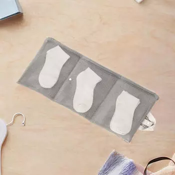 Сумка для белья с 3 отделениями и застежкой-кнопкой, экономящая место, складная подвесная сетка для хранения