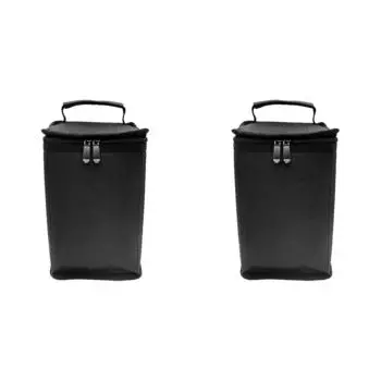 Сумка для бензобака с фонарем для кемпинга из ткани Оксфорд 600D для кемпинга на открытом воздухе (Черный Маленький)