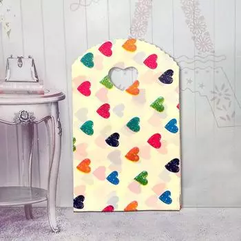 Сумка для безделушек с ручкой, упаковочные сумки с разными дизайнами, подарочная сумка для бутика, 50 шт., небольшой пластиковый пакет, мини-сумка 9x15cm