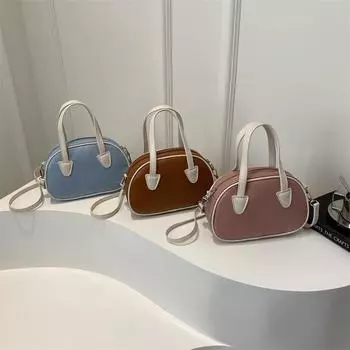 Сумка для боулинга Niche Design с текстурой для женщин, новая модная сумка-ракушка, красивая розовая сумка через плечо