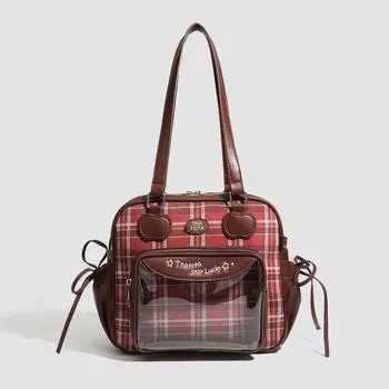 Сумка для боулинга с высоким внешним видом, прозрачная сумка, маленькая сумка для борьбы с аппетитом, сумка на одно плечо красный