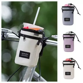 Сумка для чайника из полиэстера на руль велосипеда, регулируемая сумка для чайника из термоизоляционного материала для горного велосипеда